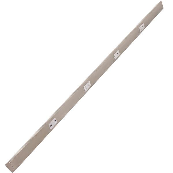 Task Lighting TRU72-4GD-P-SN 72" TR USB Series Angle Power Strip with USB, Satin Nickel Finish, Grey Receptacles