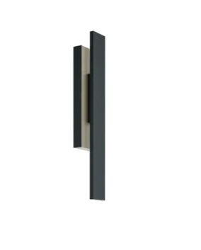 AFX Lighting TRUW0524LAJUDBK Tru 24" Outdoor LED Wall Sconce, Wattage 17W, Multi-Color Temperature, Voltage 120-277V, Black