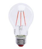 Feit Electric A19/TR/LED Clear Glass Red A19 Dimmable LED Filament Light Bulb, Wattage 4.5W, Voltage 120V 6 Pack