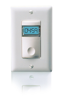 Wattstopper TS-400-R Digital Time Switch, 100-300 VAC, 0-800/1200 Watts, Red