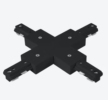 EnvisionLED TS3-SM-X-BL X-Connector for Linear Track Lights, Black