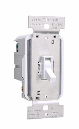 Wattstopper TSC5WV Toggle Fan Speed Control, Clamshell, White Finish