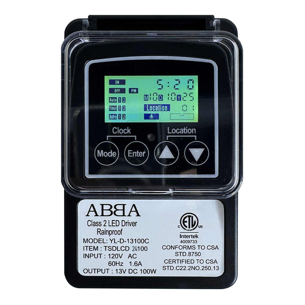 ABBA Lighting USA TSDLCD 24100 DC24V - LED Driver - Power Supply