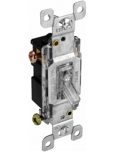 Orbit TSL315-CL 15A 3-way Toggle Switch Pilot Clear