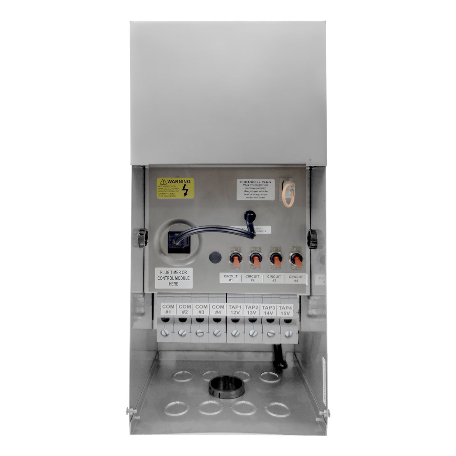 ABBA Lighting USA TSR1200 1200W Heavy Duty 304 Manual Stainless Steel Transformer - Finish: Stainless Steel