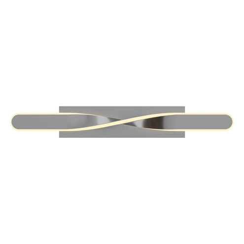 AFX Lighting TWTV2405L30D1SN Twist 2 Light 24 inch Satin Nickel Bath Vanity Wall Light