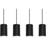 AFX Lighting TYKP04MBBKLNR4 Tyke 4 Light 5 inch Black Linear Pendant Ceiling Light