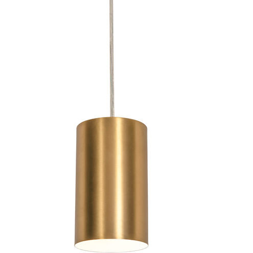 AFX Lighting TYKP04MBSB Tyke 1 Light 4 inch Satin Brass Pendant Ceiling Light
