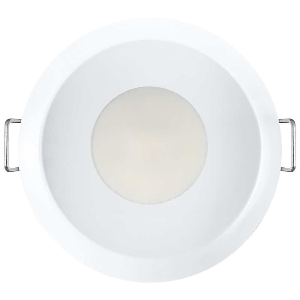Lotus LED Lights L3F-SDI-WH-RF50-5C98 Tangra 3" Fixed Square Deep Regressed Invisible White Trim Reflector frosted glass, Beam Angle 50°, Multi-Color Temperature, CRI98