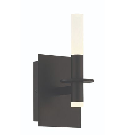 Eurofase Lighting 45233-031 Torna LED 5.5 inch Vanity Wall Sconce Wall Light, Wattage 7W, Black Finish