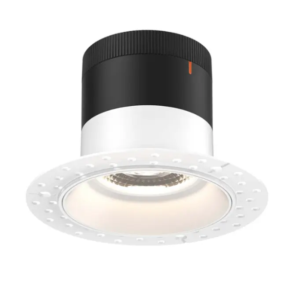 Dals Lighting RC03-CC-60-RGWH-TL Versa 3" White Modular Downlight, 60 degree Beam Angle Wattage & CCT Selectable - Trim Less