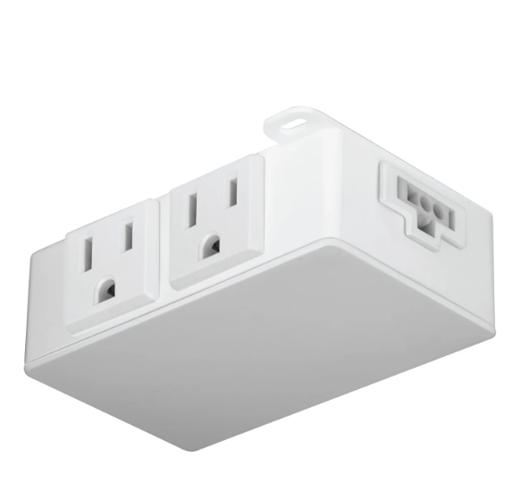 Feit Electric UCL/PLUG/12 OneSync Undercabinet 2-Outlet AC Line Adapter Pack 12