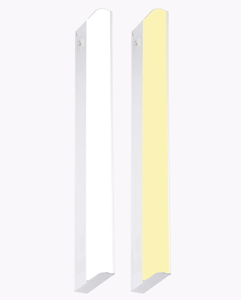 Cyber Tech Lighting UL123-DCT 12-in 5W LED Under Cabinet Light, Hardwired, Dimmable, 380 lm, 120V, CCT 4000K, White Finish