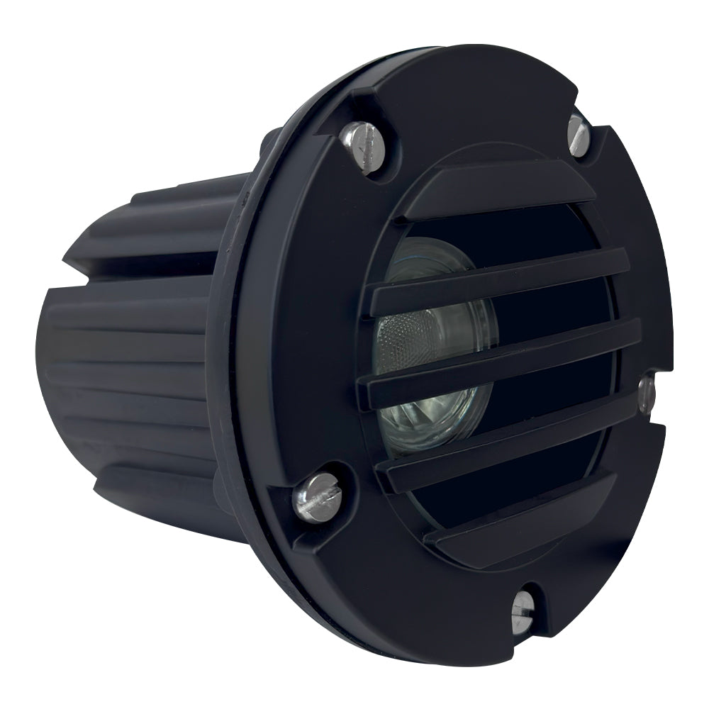 ABBA Lighting USA UNB06-Bk Heavy Duty Cast Brass Well Light With Grill - Finish: Black