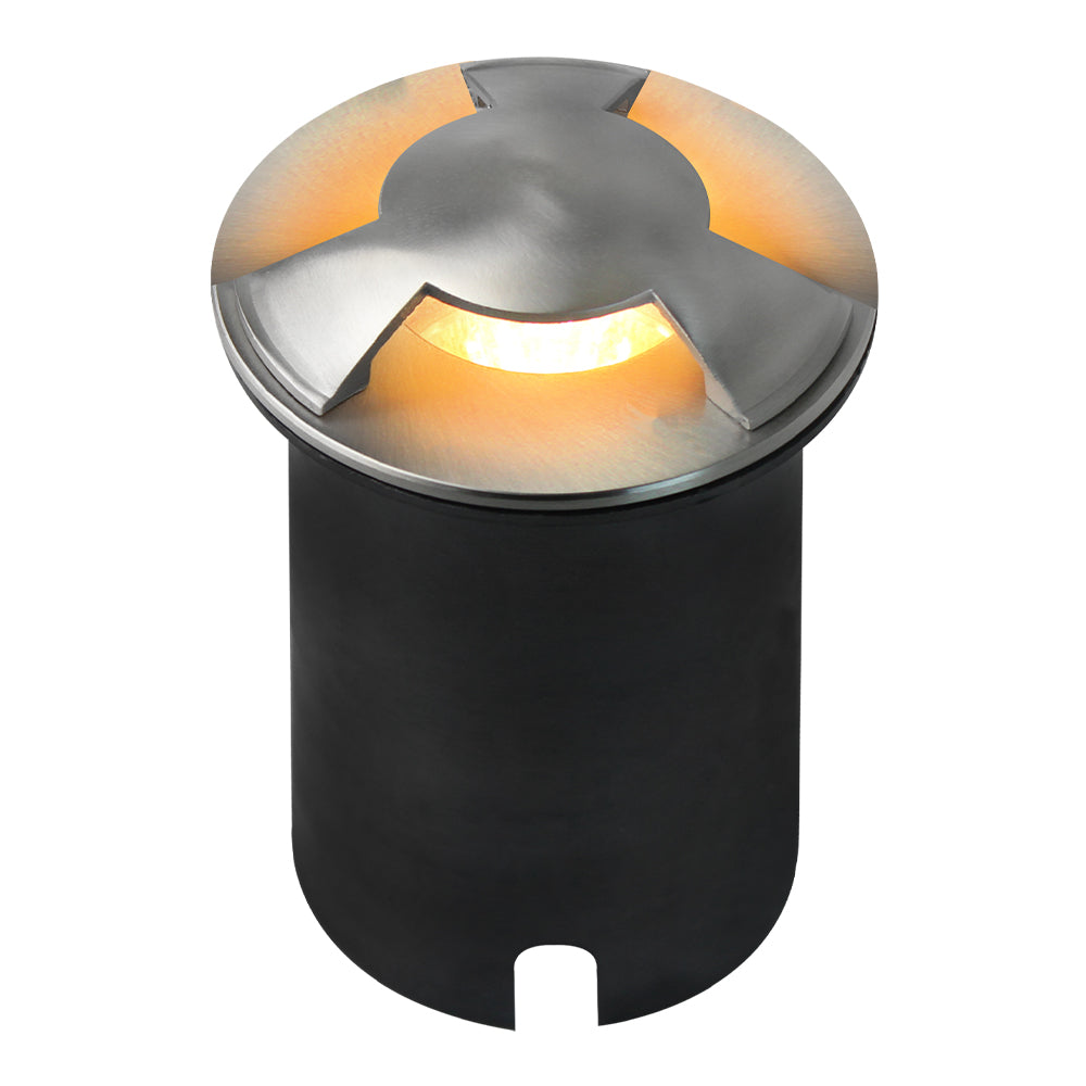 ABBA Lighting USA UNS05-SS LED Heavy Duty 304 Tri‑Directional Stainless Steel Well Light - Finish: Stainless Steel