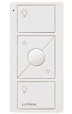 Lutron UPJ2-3B-WH-L01 3-Button Original Pico Smart Remote, with Light Icons, White, BAA Compliant