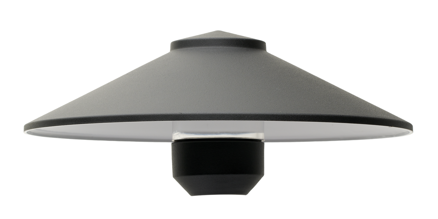 Universal Lighting Systems US1403BK 7.875" Cast Aluminum Landscape Lighting Shade - Finish: Black