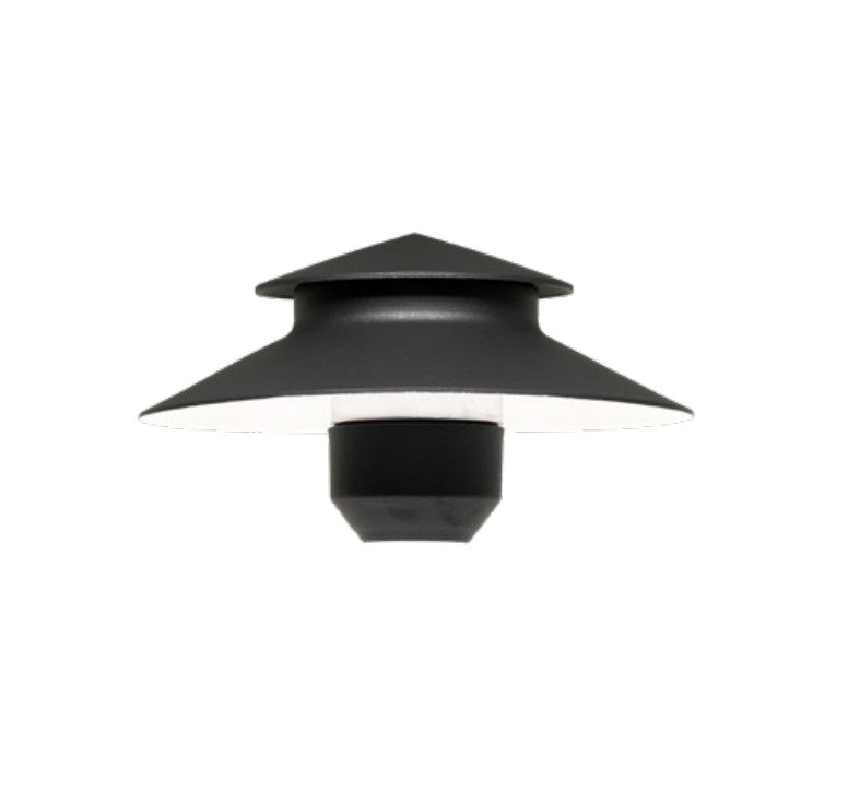 Universal Lighting Systems US1607BK 6" Cast Aluminum Landscape Lighting Shade - Finish: Black