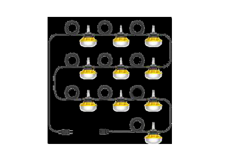 Westgate CL-CONST-50FT-50W-2WIRE 50FT 2-Wire Economy Construction String Light, Wattage 5X10W, Color Temperature 5000K