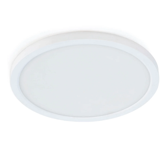 Feit Electric 74206/CA/V2 7.5" Universal Round Flat Panel LED Ceiling Downlight, Multi-Color Temperature, Wattage 10.5W, Voltage 120V, White Finish 4 Pack