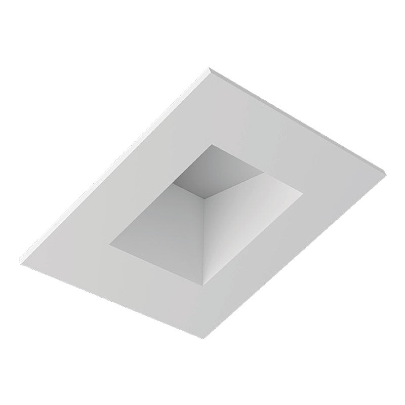 Visual Comfort Architectural V3SDSWH Verse 3" Square Sloped Fixed Flanged Trim, 2-Pack