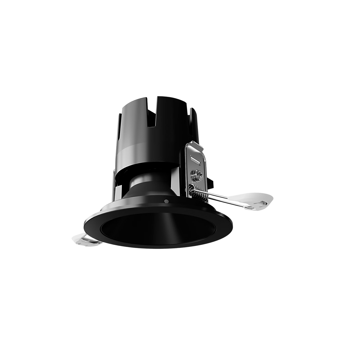 Visual Comfort Architectural ENCL3RRF-L15927DI-B-B Entra CL 3" Fixed Round Flanged Light - 2700K Black Reflector/Black Trim IC Airtight