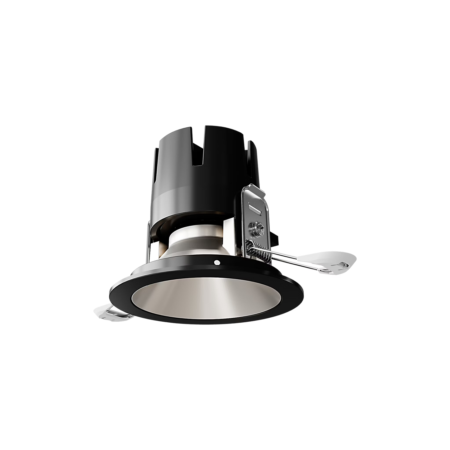 Visual Comfort Architectural ENCL3RRF-L15927DI-C-B Entra CL 3" Round Remodel Flanged Downlight – 15W – 2700K – 1300 Lumens – 90+ CRI – Champagne Reflector – Black Flanged Trim IC Airtight