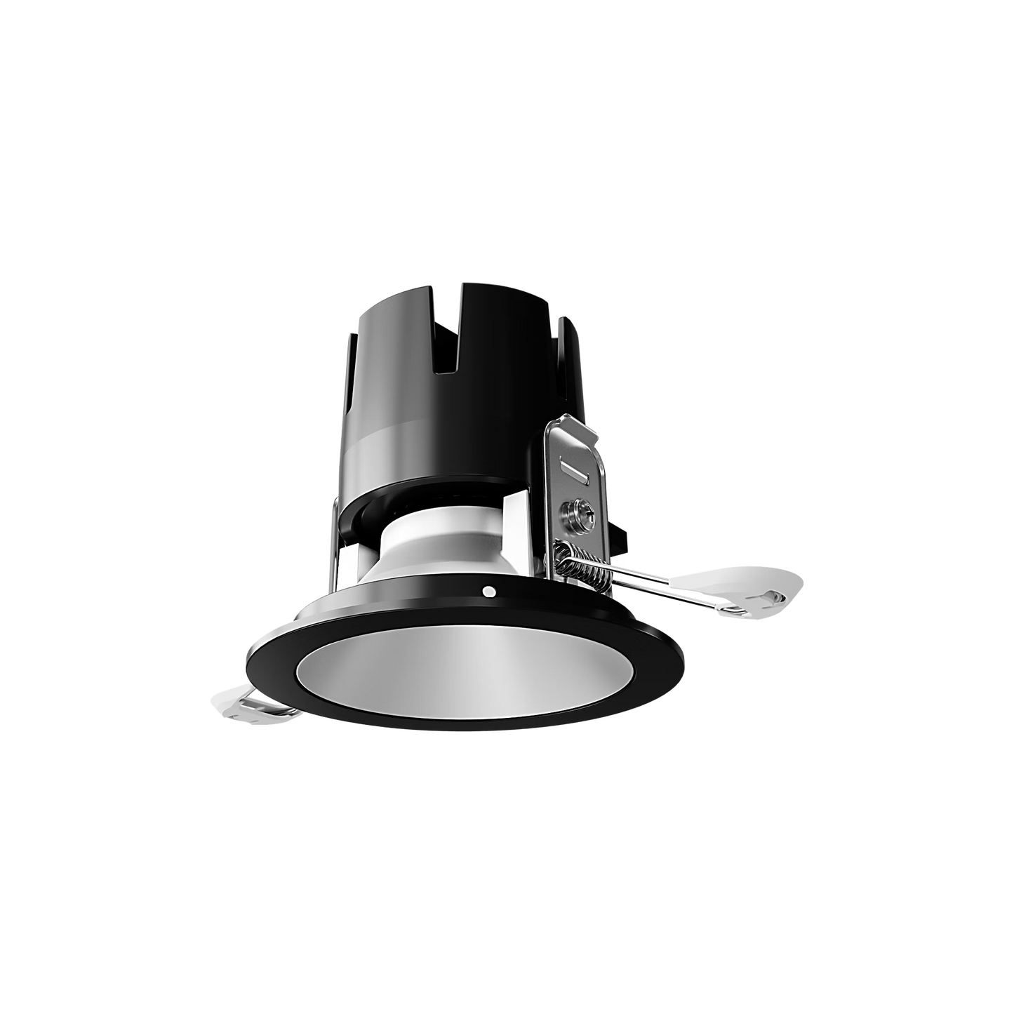 Visual Comfort Architectural ENCL3RRF-L15927DI-S-B Entra CL 3" Fixed Round Flanged Light - 2700K Nickel Reflector/Black Trim IC Airtight