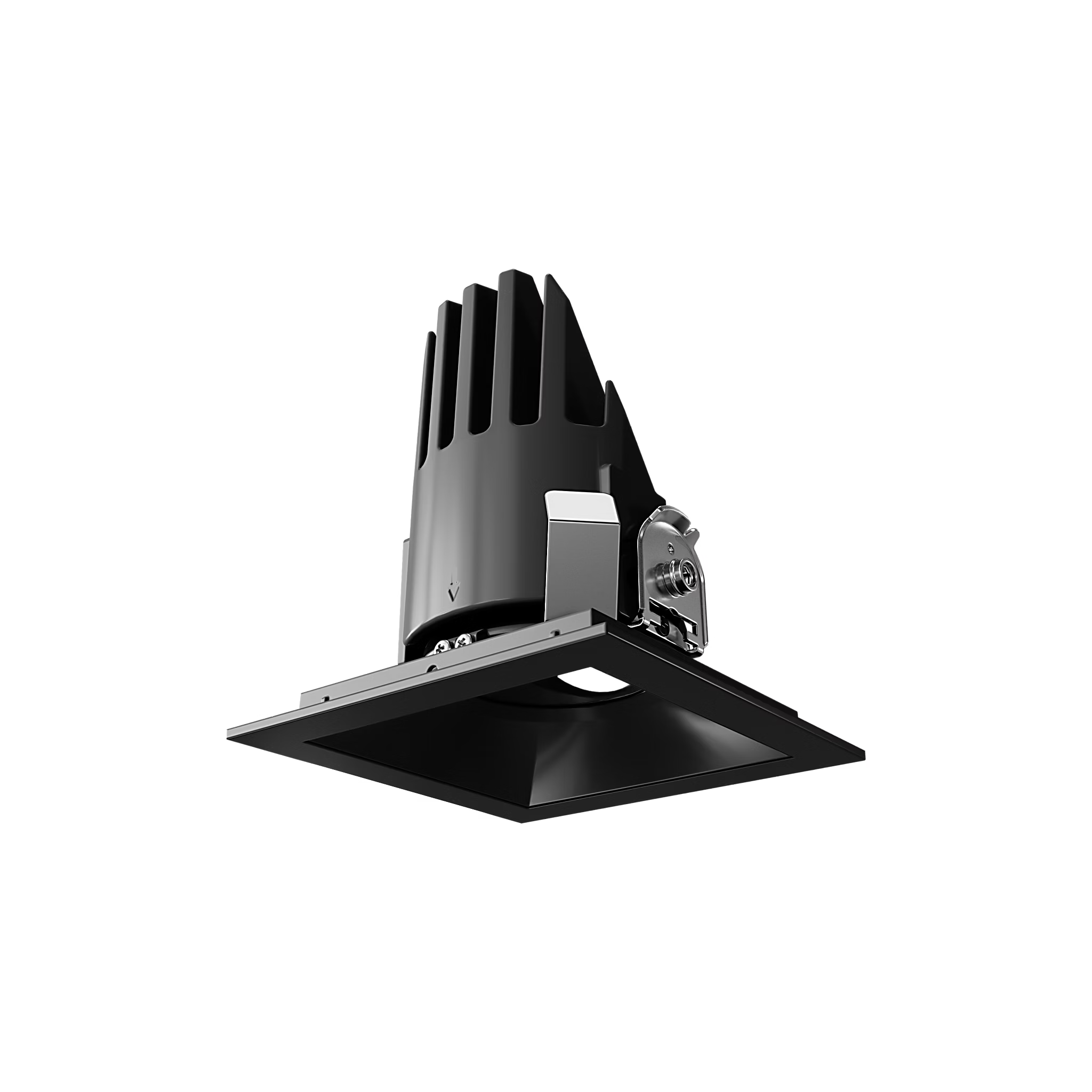 Visual Comfort Architectural ENCL3SRF-L15927DI-B-B Modern Entra CL 3" Square Remodel Flanged Light - CCT: 2700K - 15W - Reflector Finish: Black - Trim Finish: Black