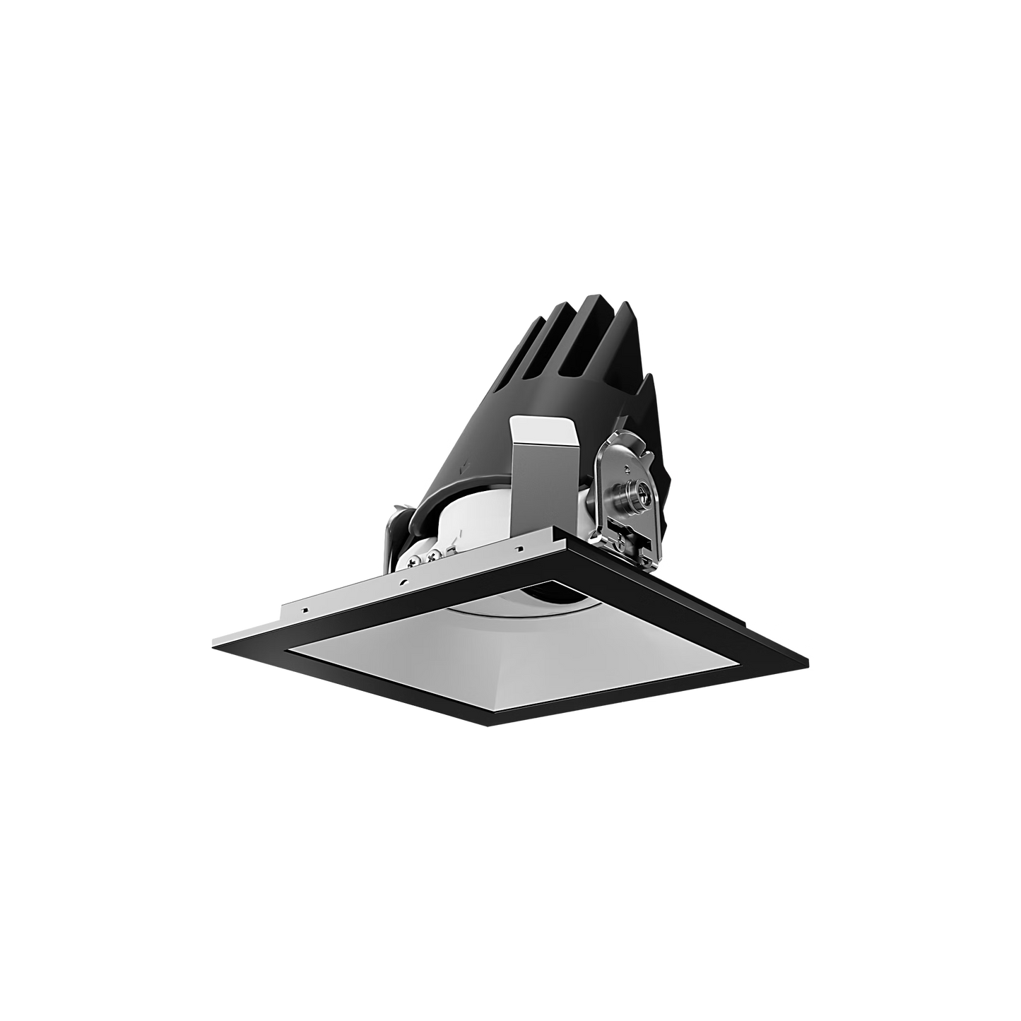 Visual Comfort Architectural ENCL3SRF-L12WD31DI-B-W Modern Entra CL 3" Round Remodel Flanged Light - CCT: WD (3000K-1800K) - 12W - Reflector Finish: Black - Trim Finish: White
