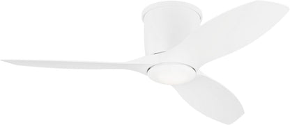 Generation Lighting Titus 44 Hugger LED matte white ceiling fan