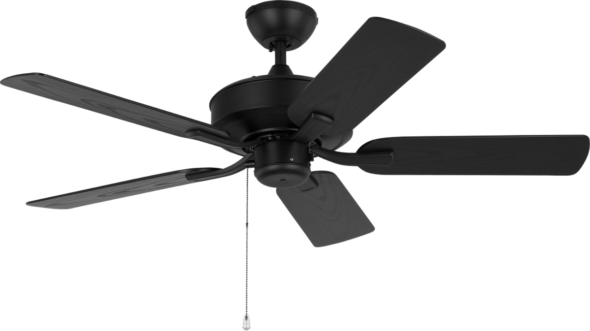 Generation Lighting 5LDO44MBK Linden Outdoor 44 44 inch Midnight Black Ceiling Fan