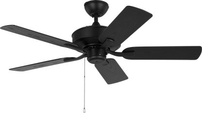 Generation Lighting 5LDO44MBK Linden Outdoor 44 44 inch Midnight Black Ceiling Fan
