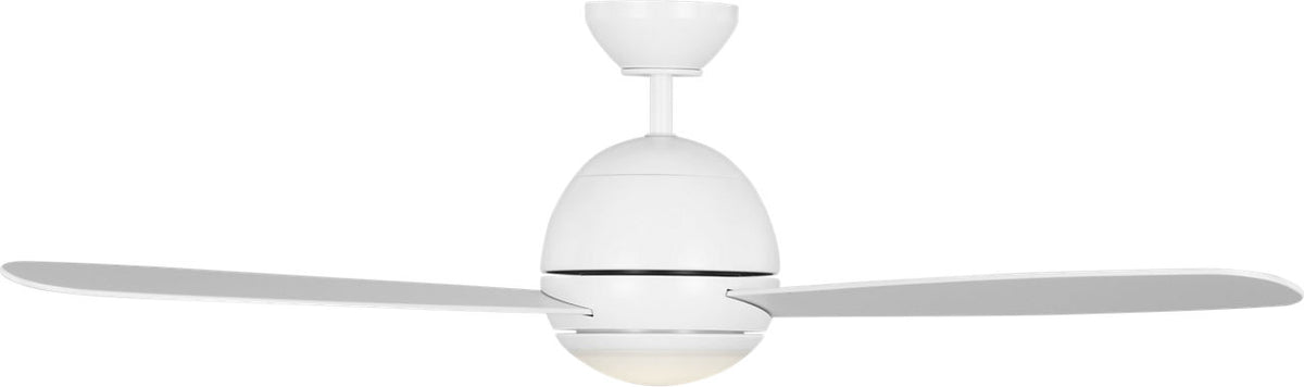 Generation Lighting Orbis 52 LED matte white ceiling fan with light kit
