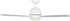 Generation Lighting Orbis 52 LED matte white ceiling fan with light kit