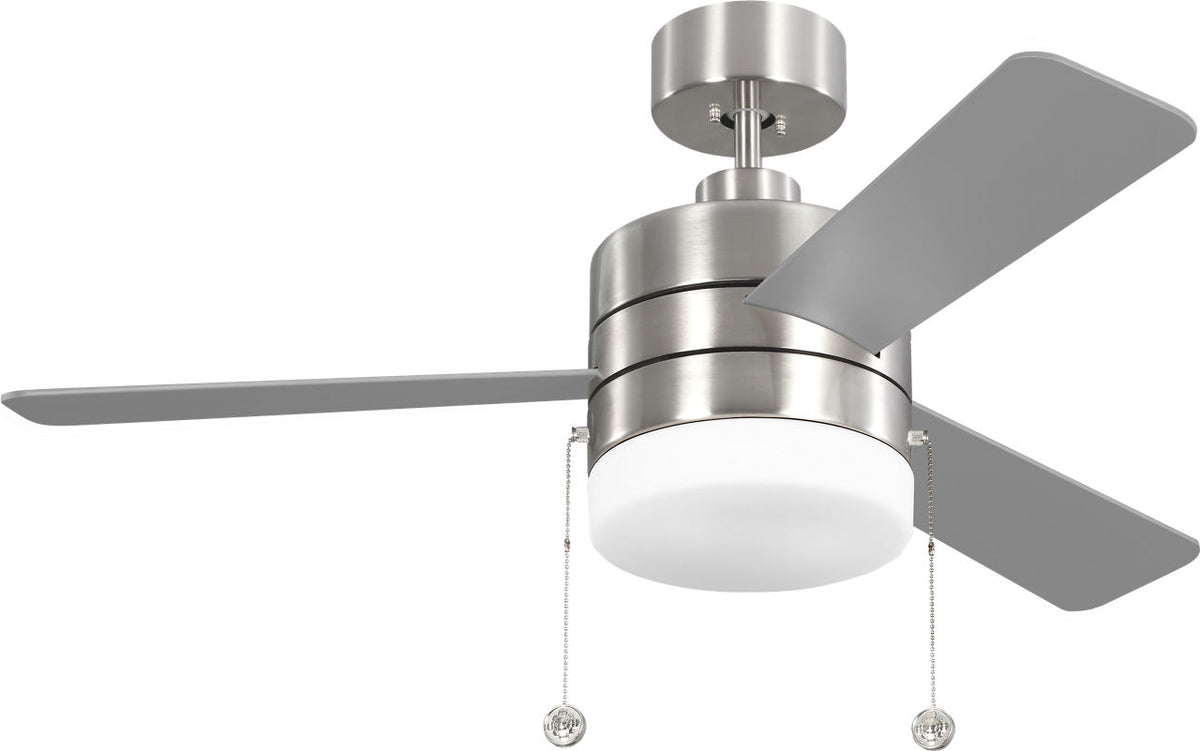 Generation Lighting 3SY44BSD Syrus 44 LED brushed steel ceiling fan