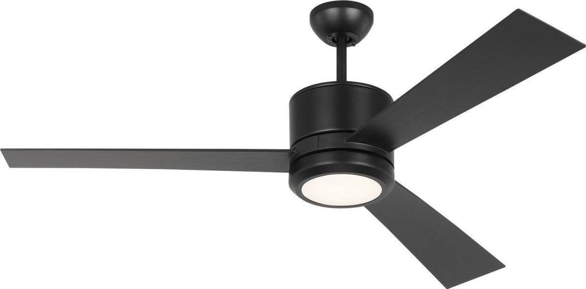 Generation Lighting Vision 52 LED 52 inch Midnight Black ceiling fan with light kit