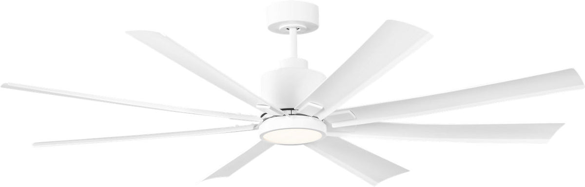Generation Lighting Flera Smart 65 LED matte white ceiling fan