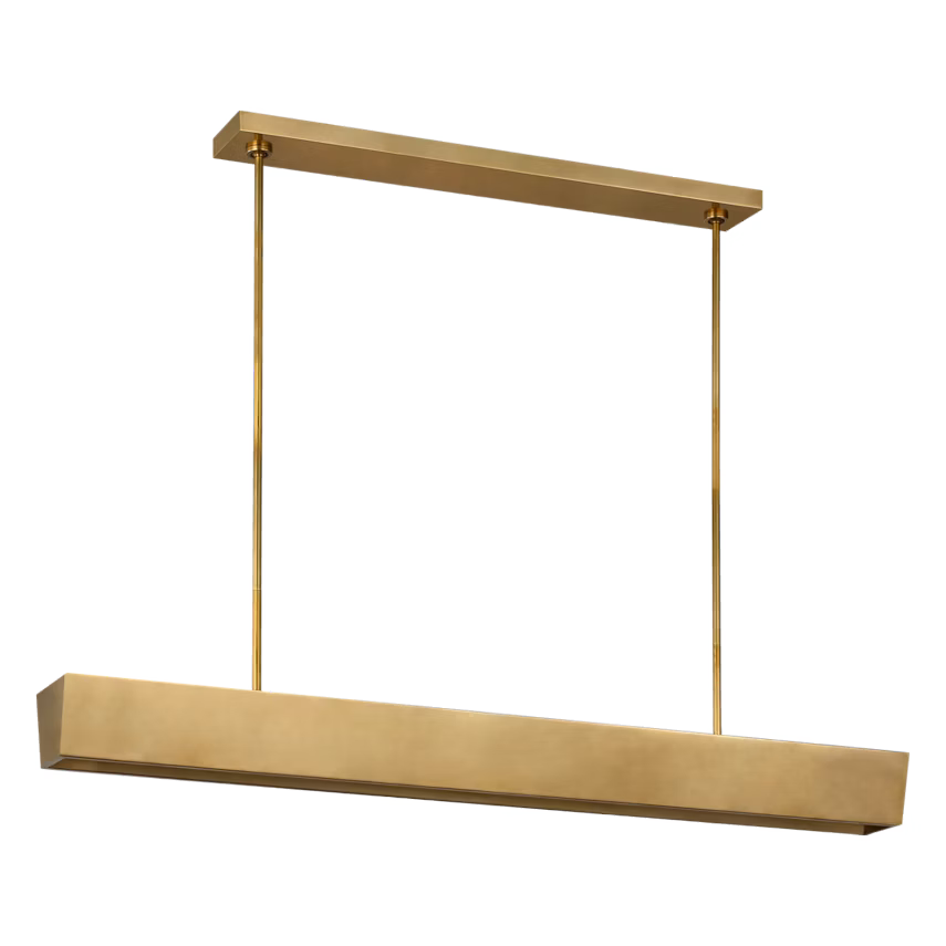 Visual Comfort Architectural KWLS34927NB Pench Large Tapered Linear Chandelier - Natural Brass - 46.9W 2700K - 3067 Lumens - CRI 90 - Dimmable