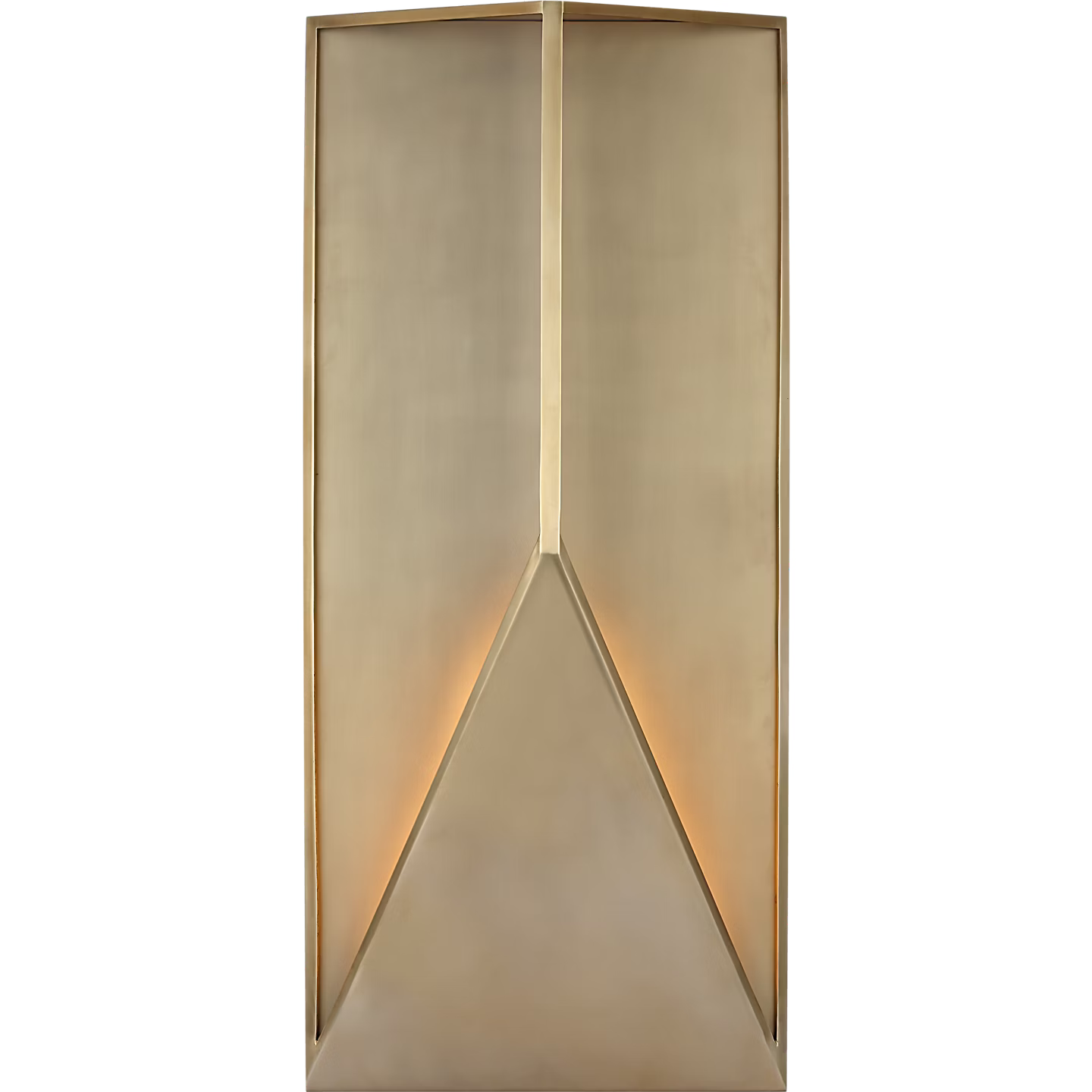 Visual Comfort Architectural KWOWS69427HABCG Kelly Wearstler Punto 30", 26W Hand Rubbed Antique Brass LED Outdoor Wall Lantern 2700K Integrated LED