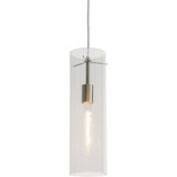 AFX Lighting VIP05MBSNCL 60W LED E26 View Pendant Light, 120V, Clear Finish