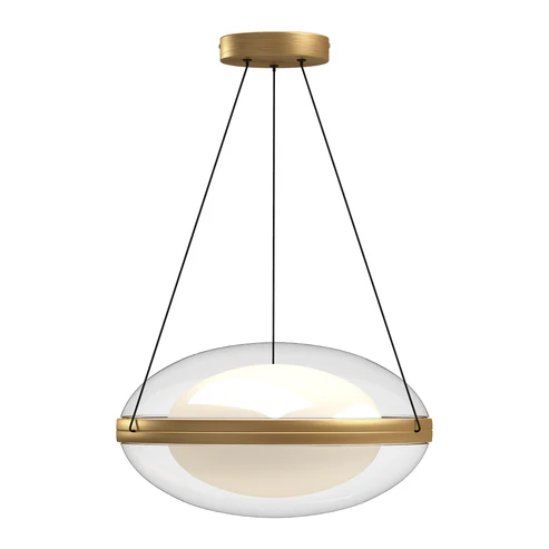 Kuzco Lighting PD76316-BG/OP-UNV Virgo LED 16 inch Pendant Ceiling Light Brushed Gold Finish