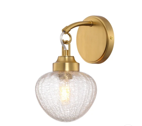 SDQ Lighting VL10301BG LED Wall Light Brushed Gold Finish