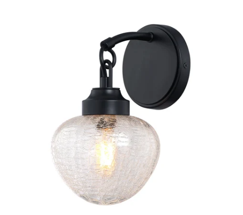 SDQ Lighting VL10301BK LED Wall Light Matte Black Finish