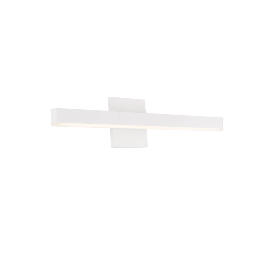 Kuzco Lighting VL10323-WH-2700K Vega 23 inch LED Bath Vanity Light in White with White Acrylic Diffuser, Wattage 16W, Color Temperature 2700K