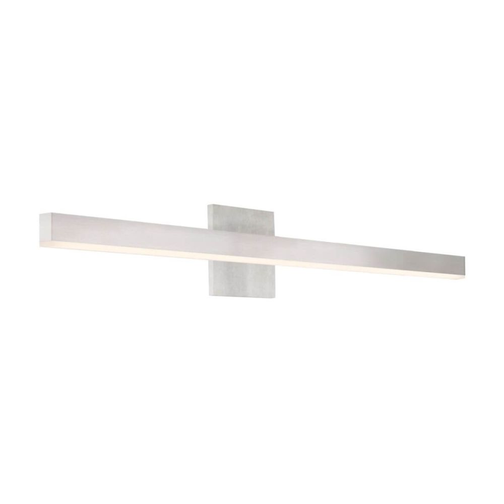 Kuzco Lighting VL10337-BN Vega 37 inch LED Bath Vanity Light in Brushed Nickel with White Acrylic Diffuser, Wattage 26W, Color Temperature 3000K