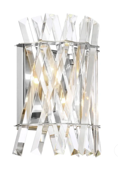 SDQ Lighting VL36402PN Modern LED Wall Sconce Light Polished Nickel Finish