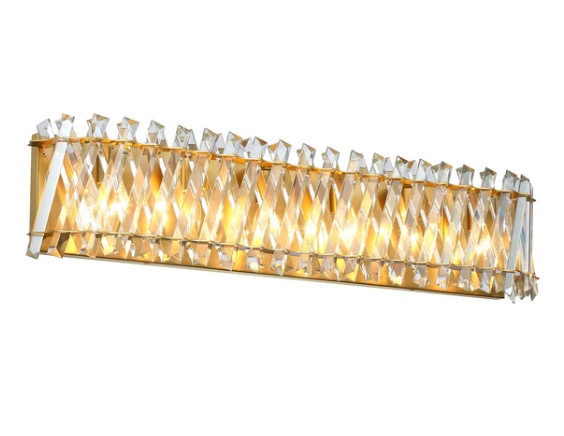 SDQ Lighting VL36406BG Modern LED Wall Sconce Light Brushed Gold Finish