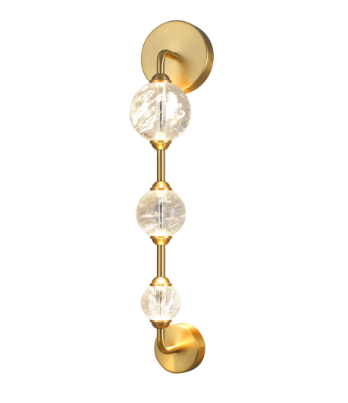 SDQ Lighting VL39903BG Contemporary Brushed Gold LED Wall Sconce Light
