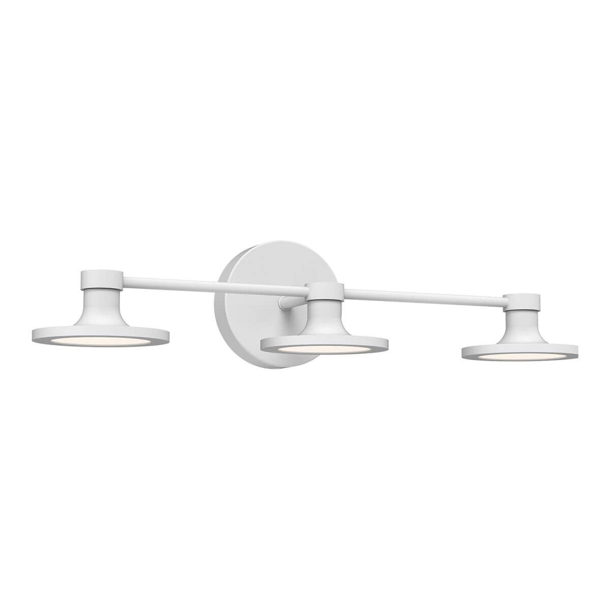 Alora Mood VL418021WH 21" Issa LED Bath Vanity Light - White / Frosted Acrylic Diffuser